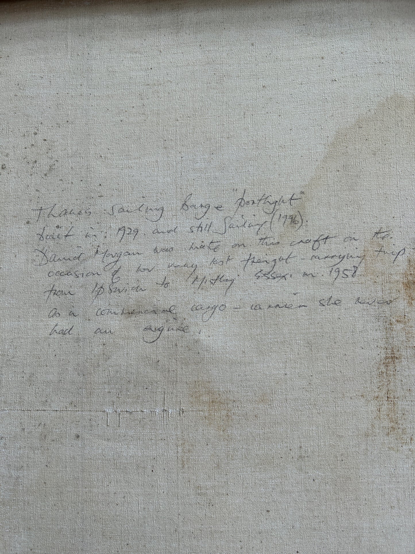 Mid Century Oil on Canvas "Fortnight"