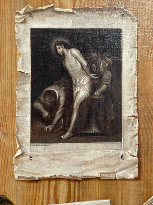 Jakob Heinrich Helbigk (Hamburg 1640 - 1746) 18th Century oil painting - Trompe-l'oeil