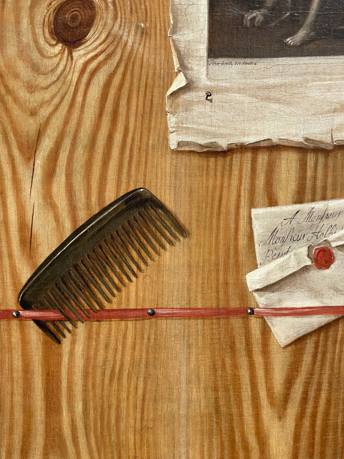 Jakob Heinrich Helbigk (Hamburg 1640 - 1746) 18th Century oil painting - Trompe-l'oeil