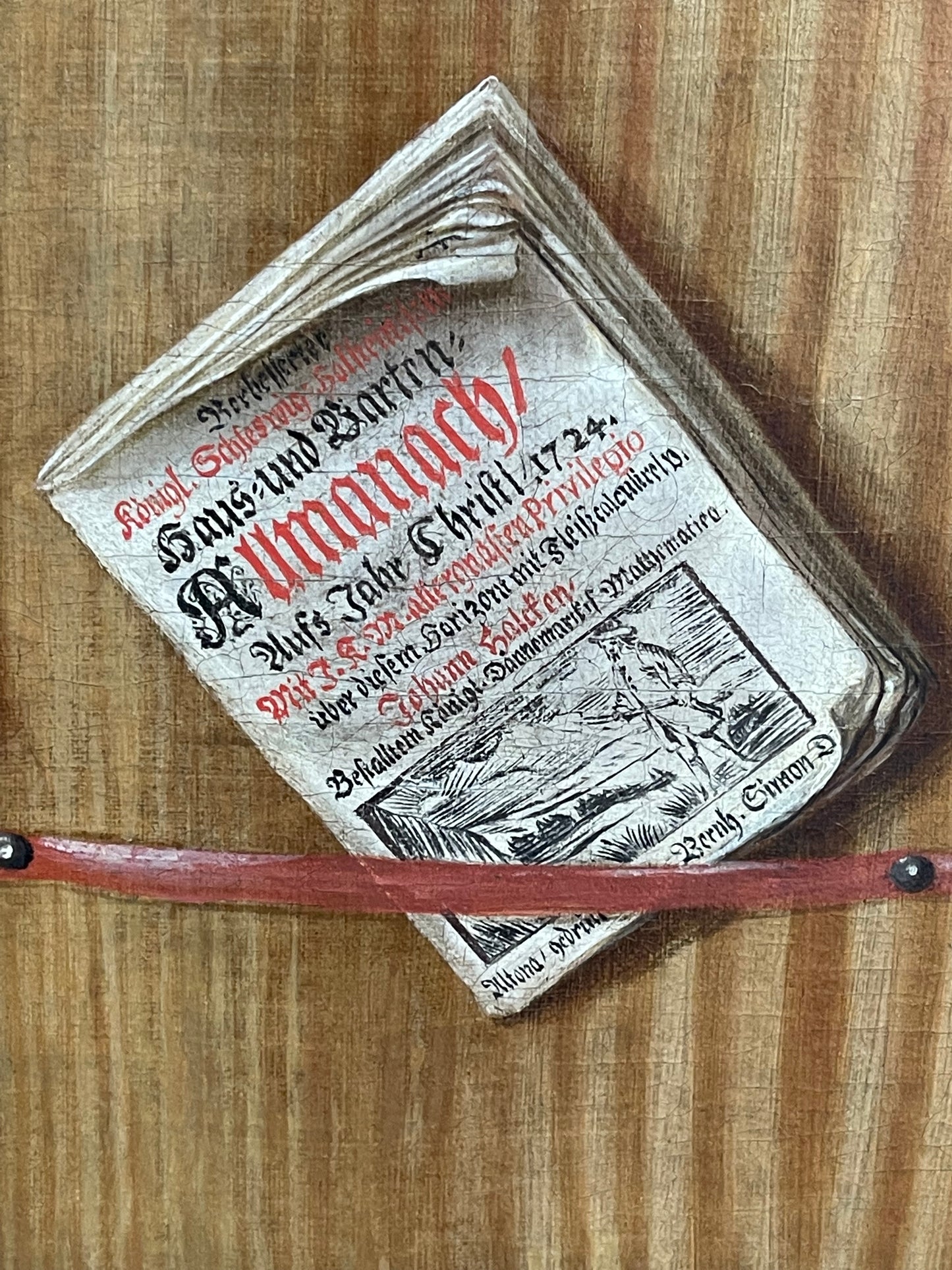 Jakob Heinrich Helbigk (Hamburg 1640 - 1746) 18th Century oil painting - Trompe-l'oeil