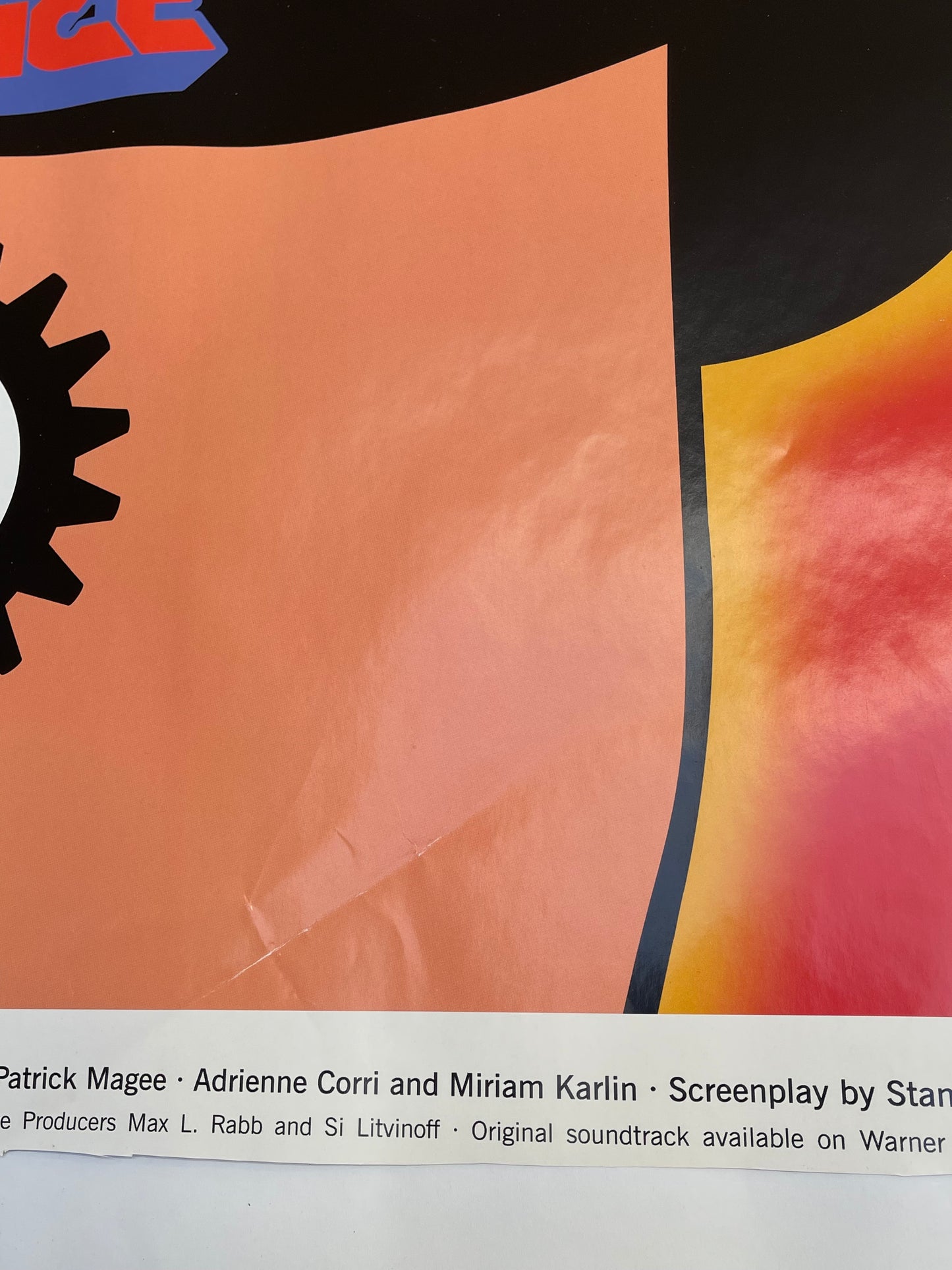 Rare Original 1971 Clockwork Orange Poster - Stanley Kubrick