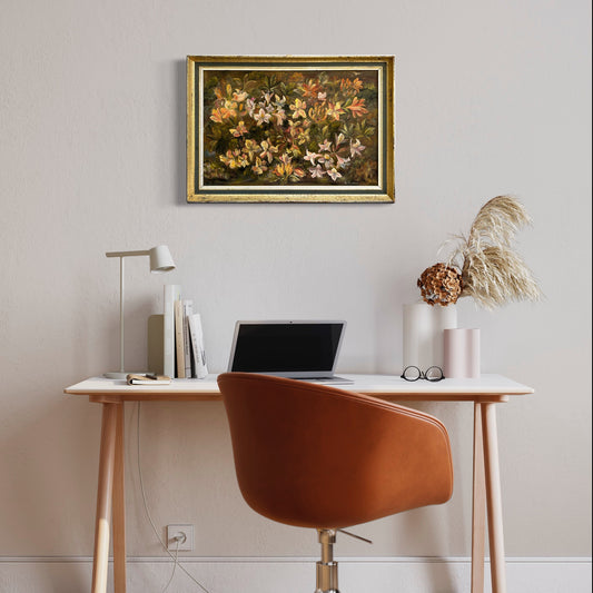 Azalee primaverili dell'artista della Cornovaglia Pauline Nixon