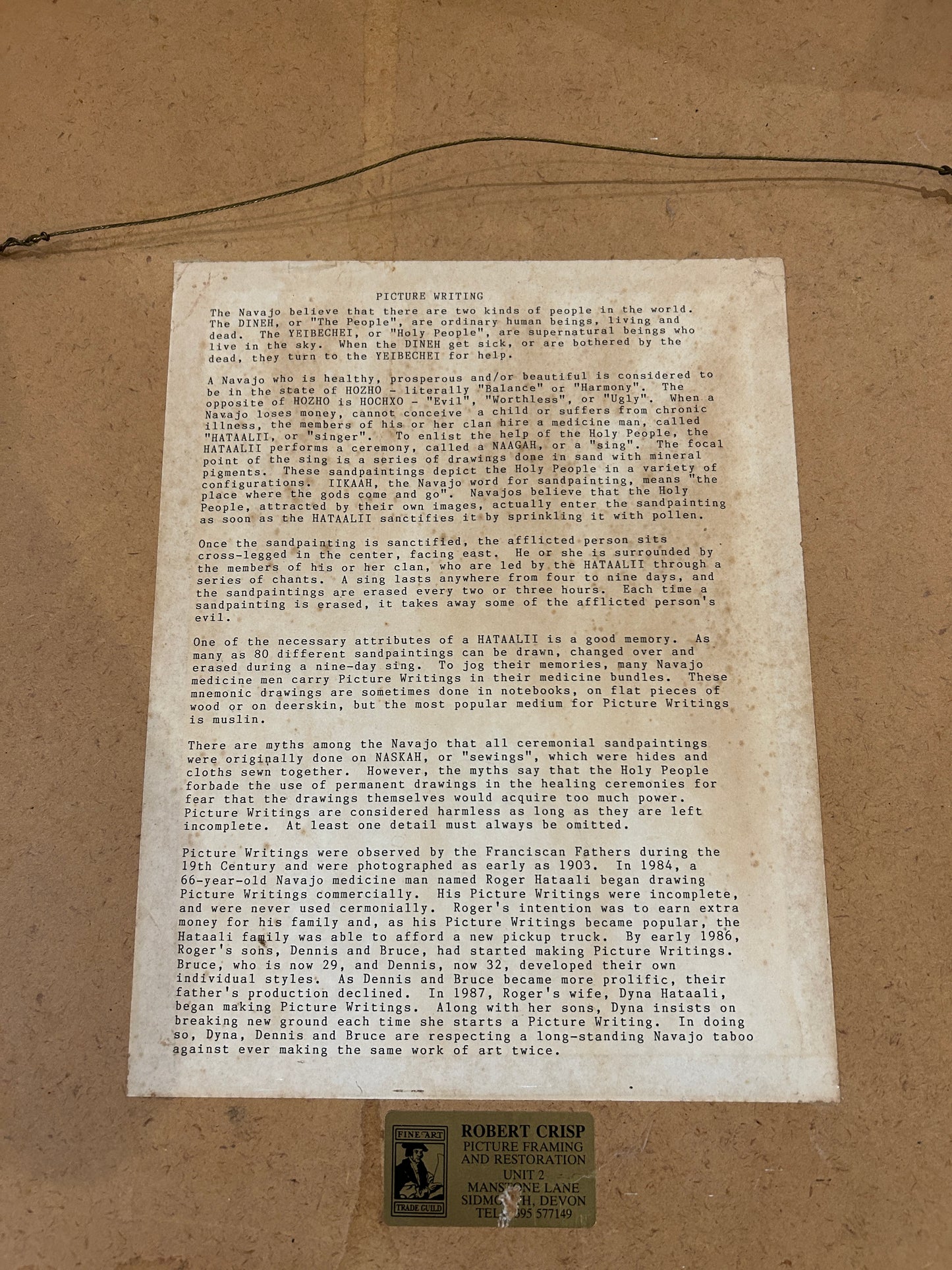 Navajo Picture Writing