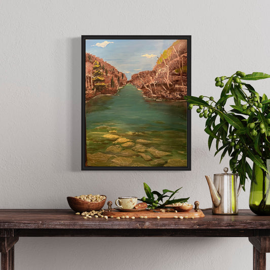 A Tennessee River Acrylic on Canvas