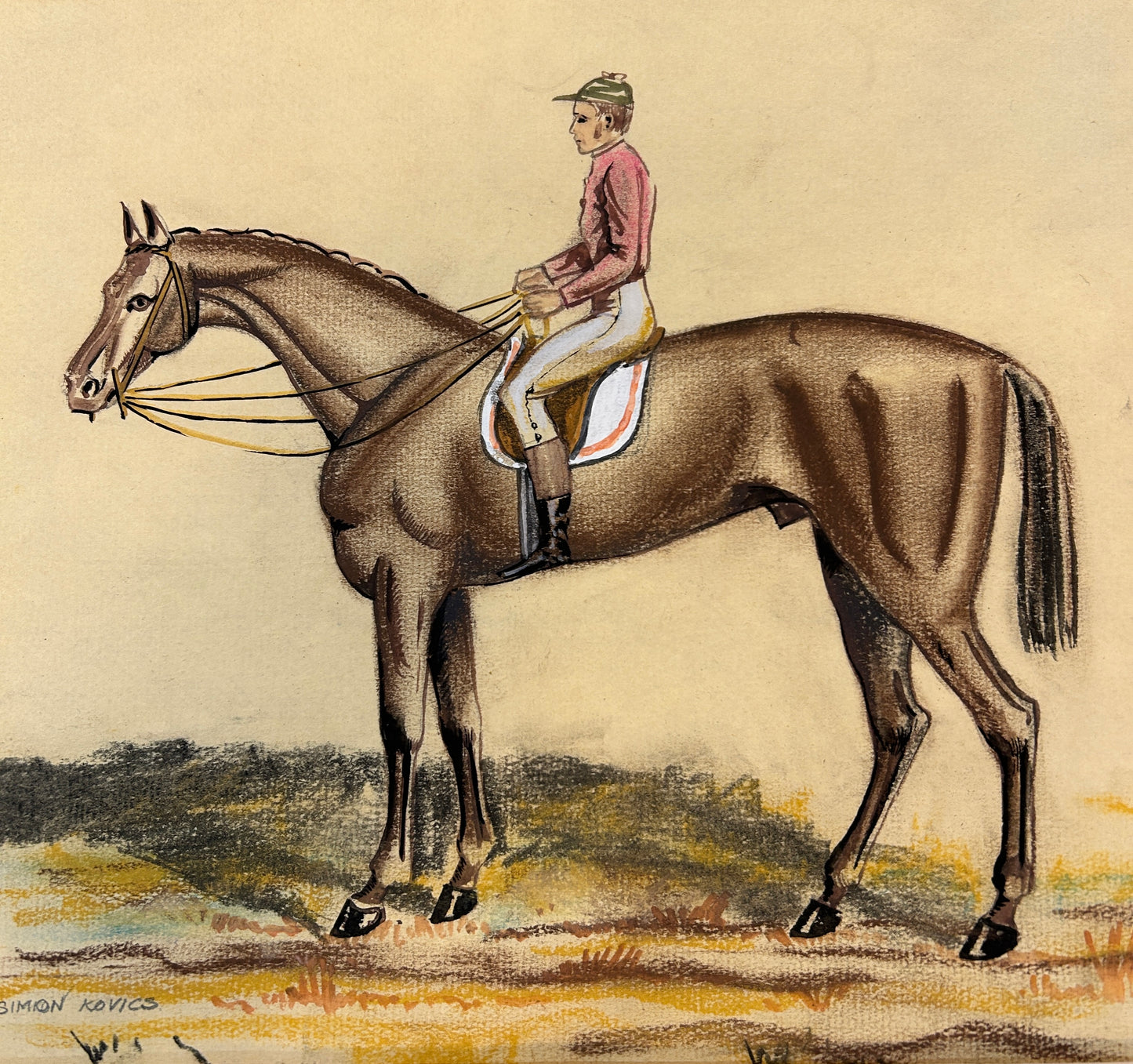 Horse and Jockey Sketch