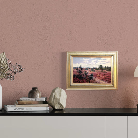 La stagione dell'erica Olio su tela di Richard Tratt b. 1953