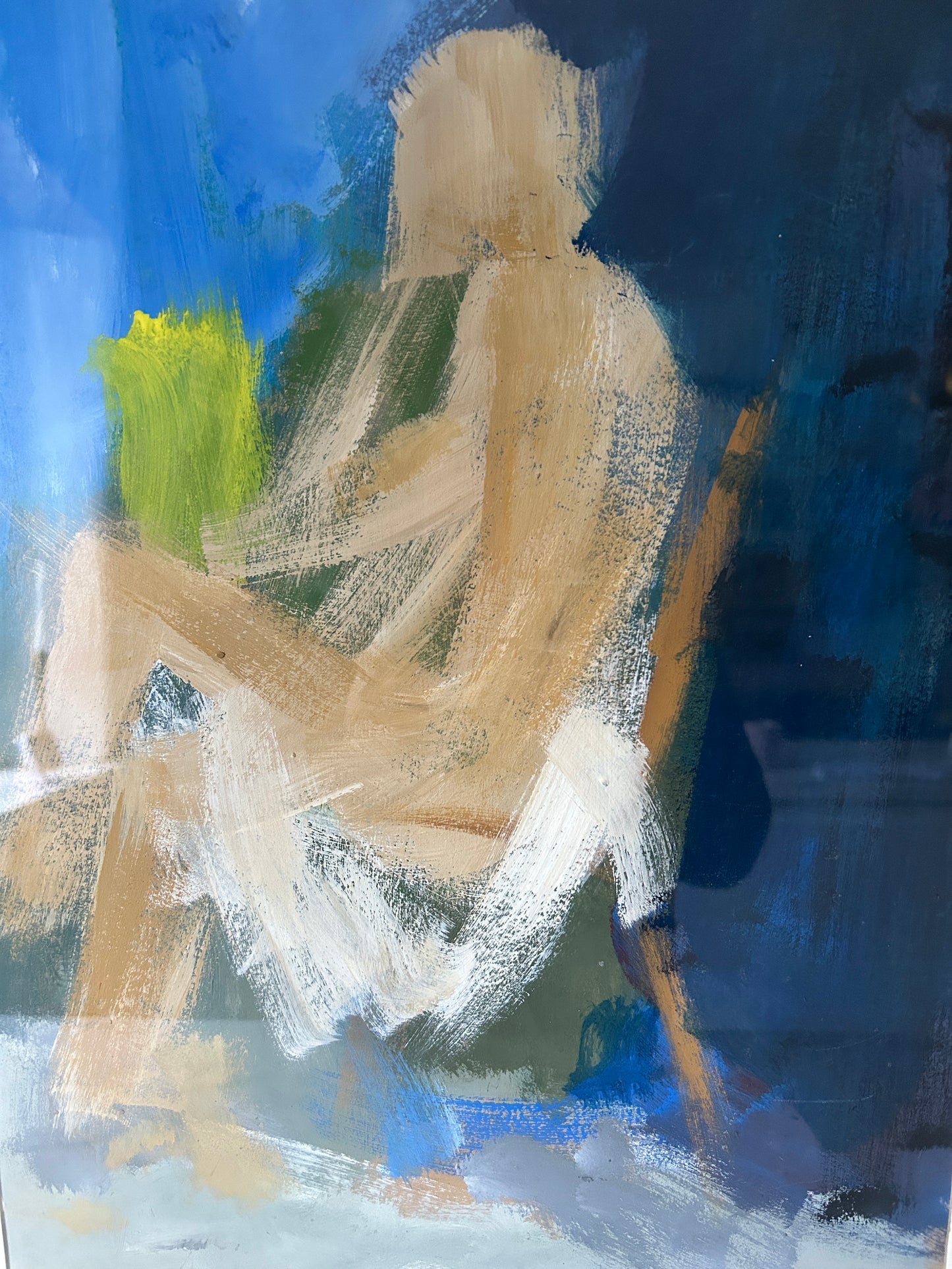 Abstract Reclining Male Nude