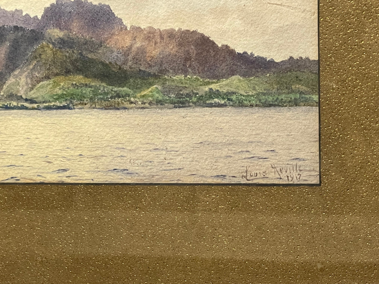 Louis Neville (1852-1919) Original Watercolour - Tahiti