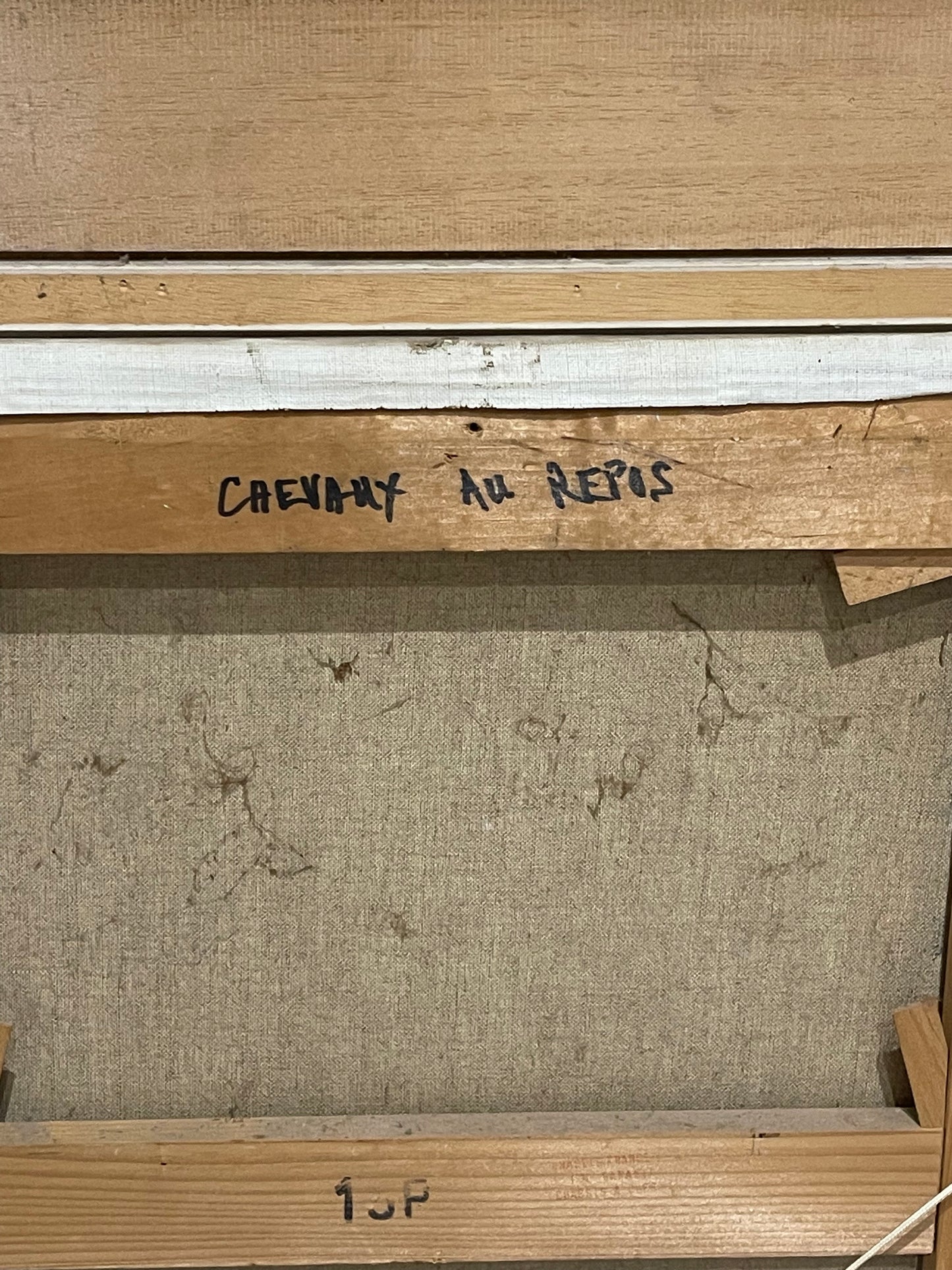 Michel Roy, detto Saint-Alban (1913-2015) Pittura ad olio Cavalli