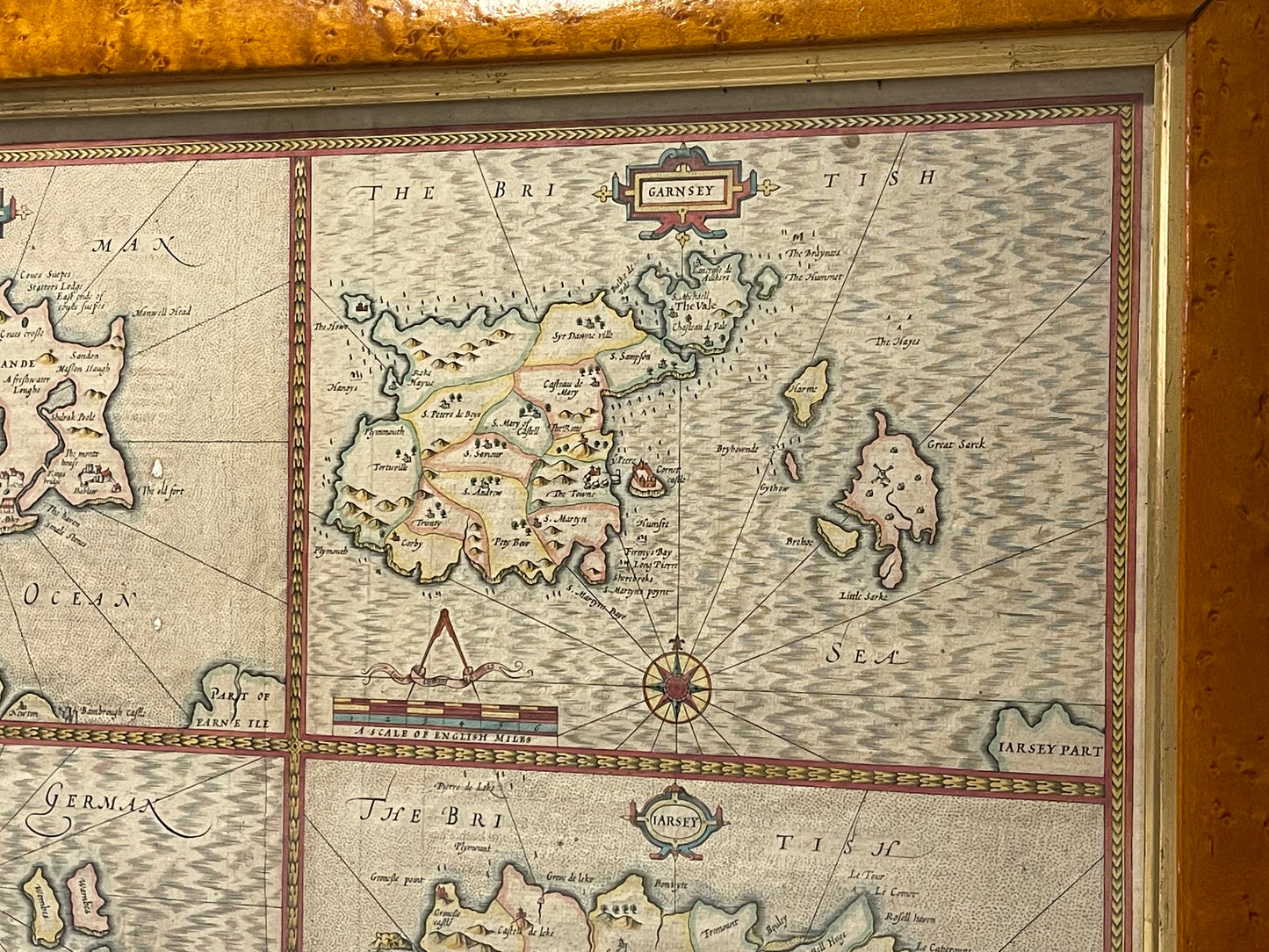 John Speed Original 1676 Map - The Theatre of the Empire of Great Britaine