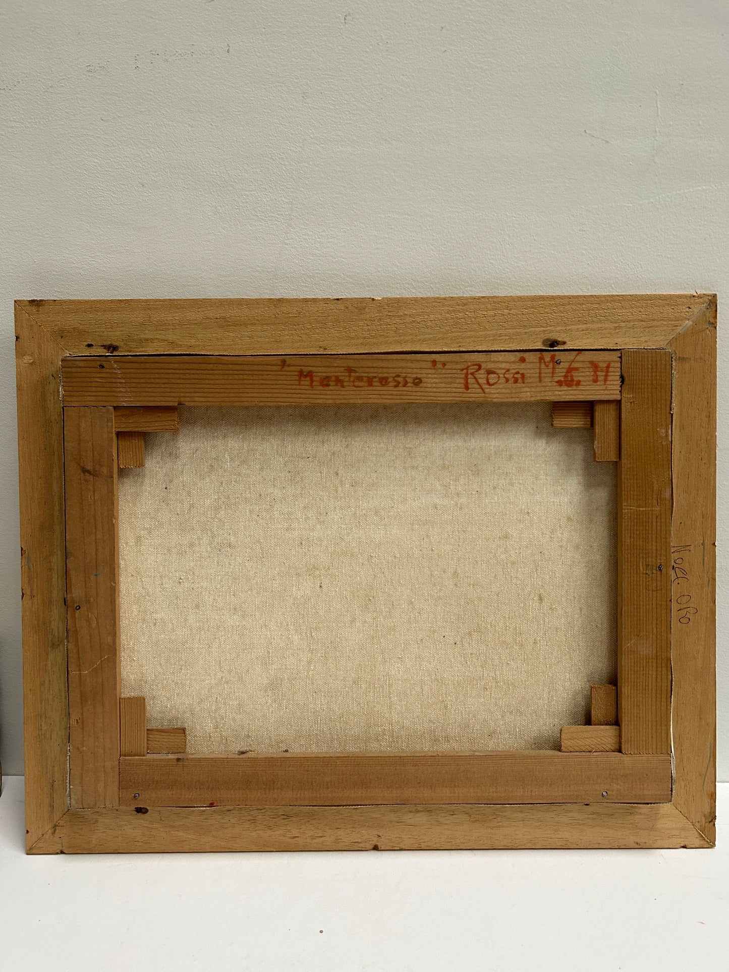 Monterossa Path Mid Century Italian Oil on Canvas