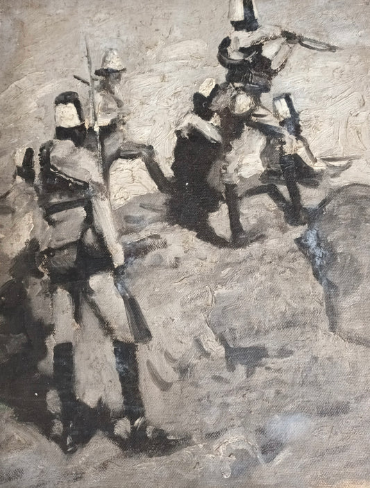 Vereker Monteith Hamilton scozzese n. 1856, Soldati africani in bianco e nero