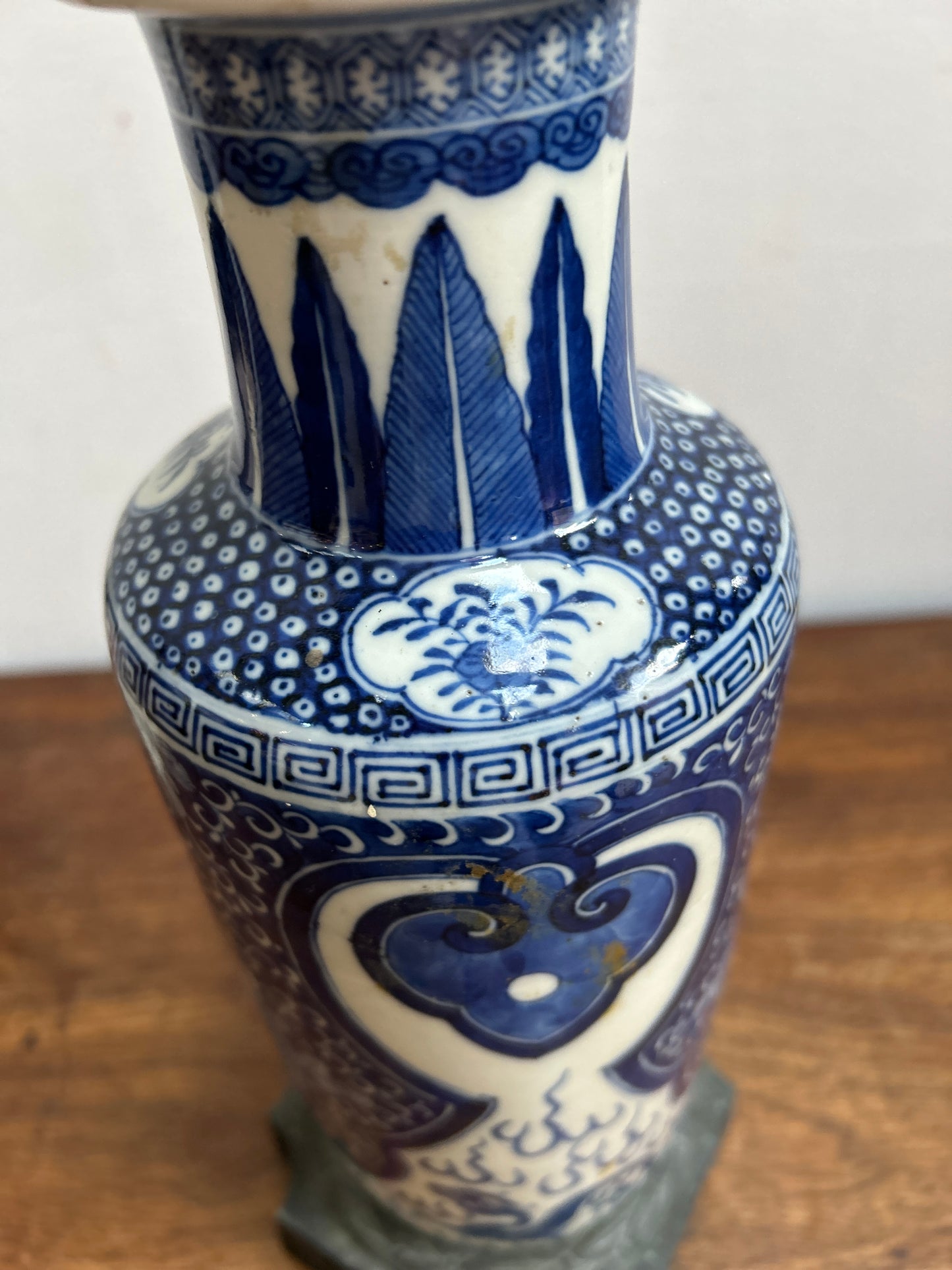 Kangxi Porcelain Vase Converted Lamp