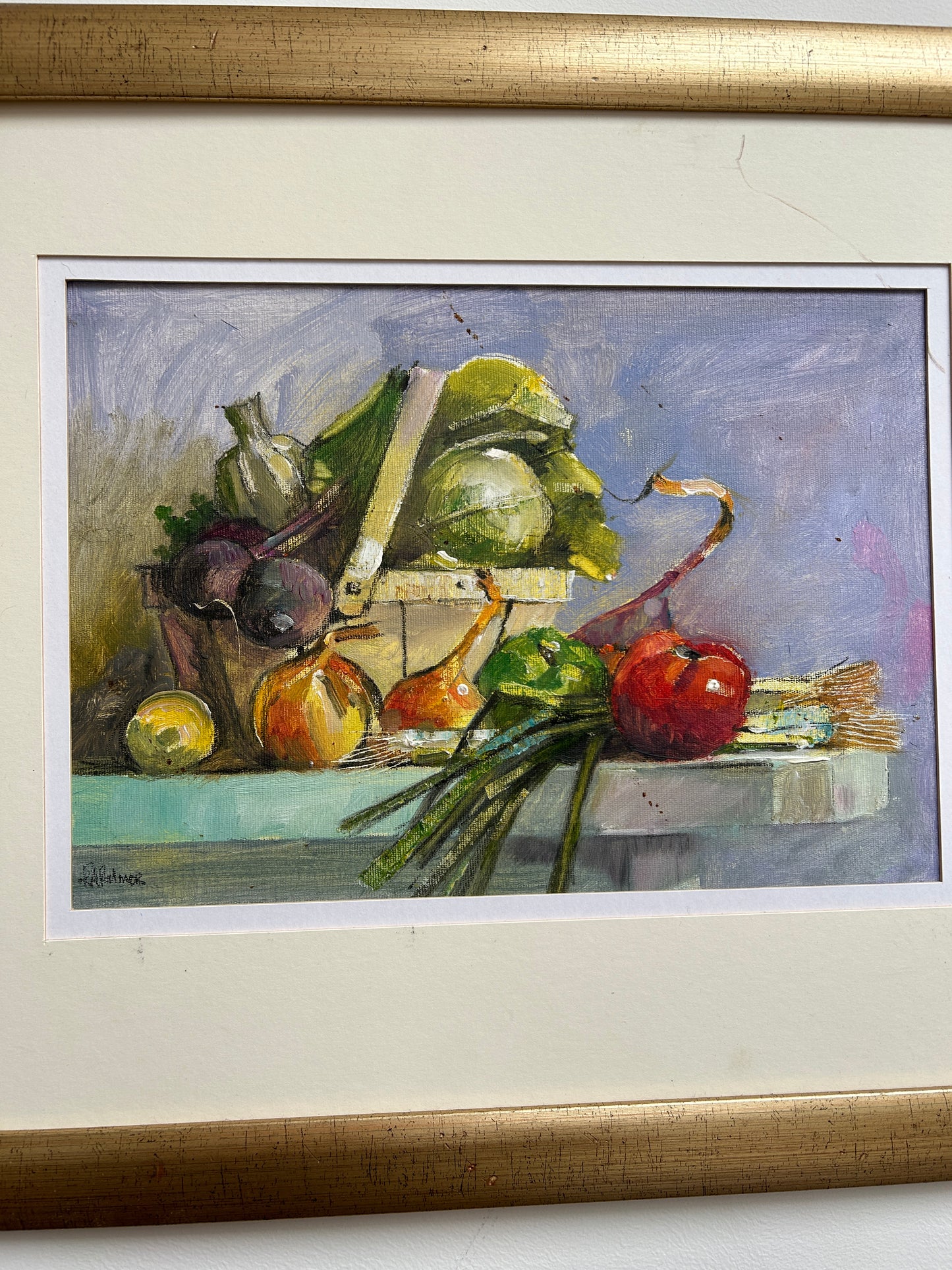 "Verdure" Olio su tela di RA Palmer