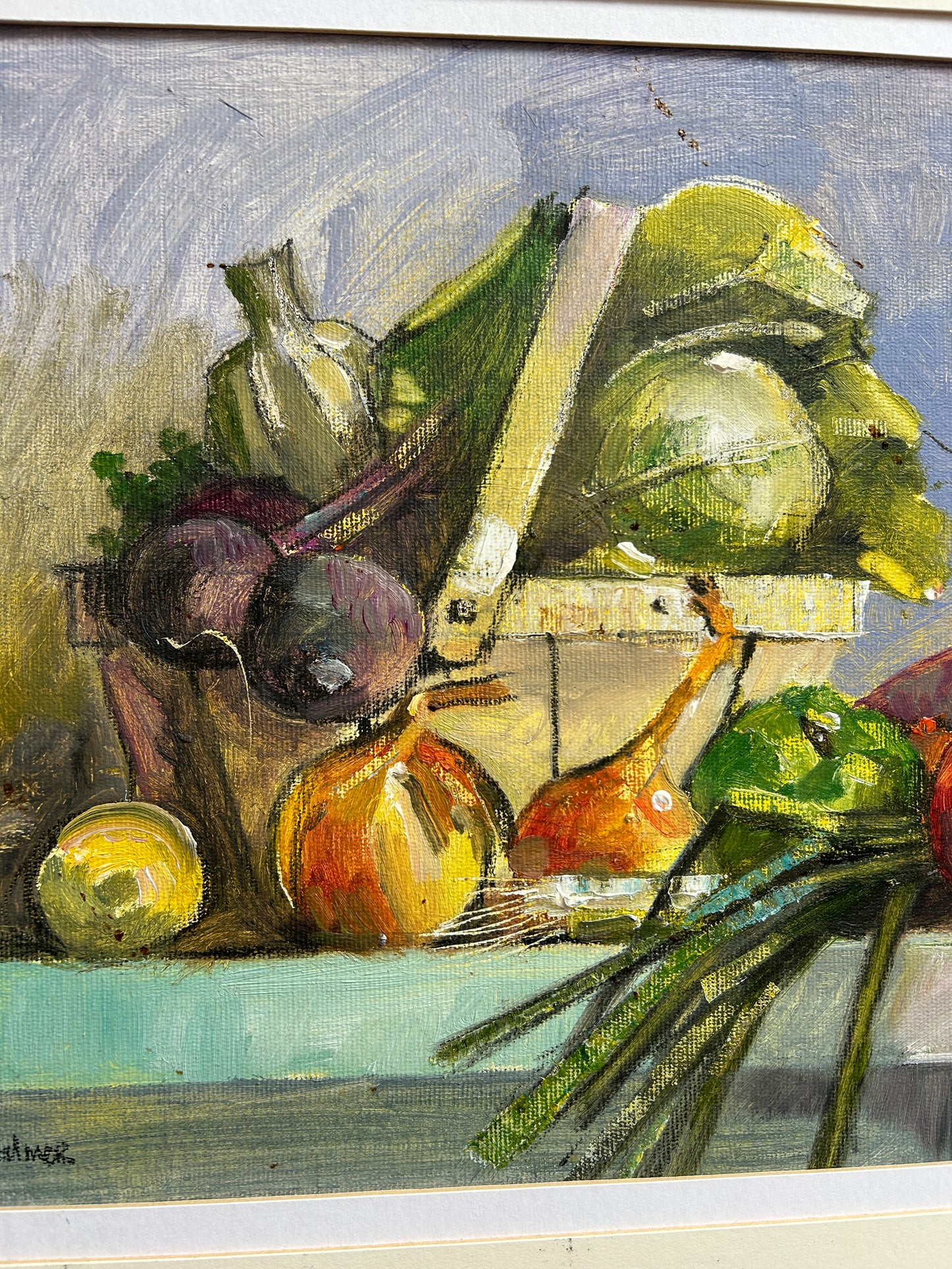 "Verdure" Olio su tela di RA Palmer
