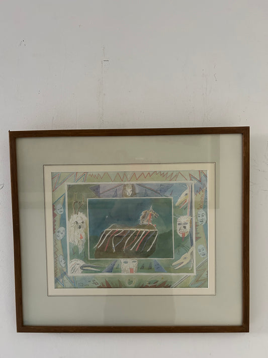 Spirit Animal watercolour by Celia Ward