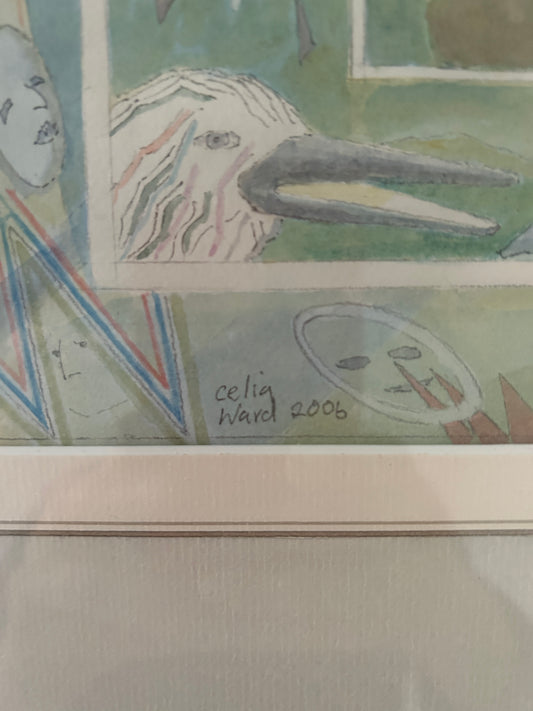 Spirit Animal watercolour by Celia Ward