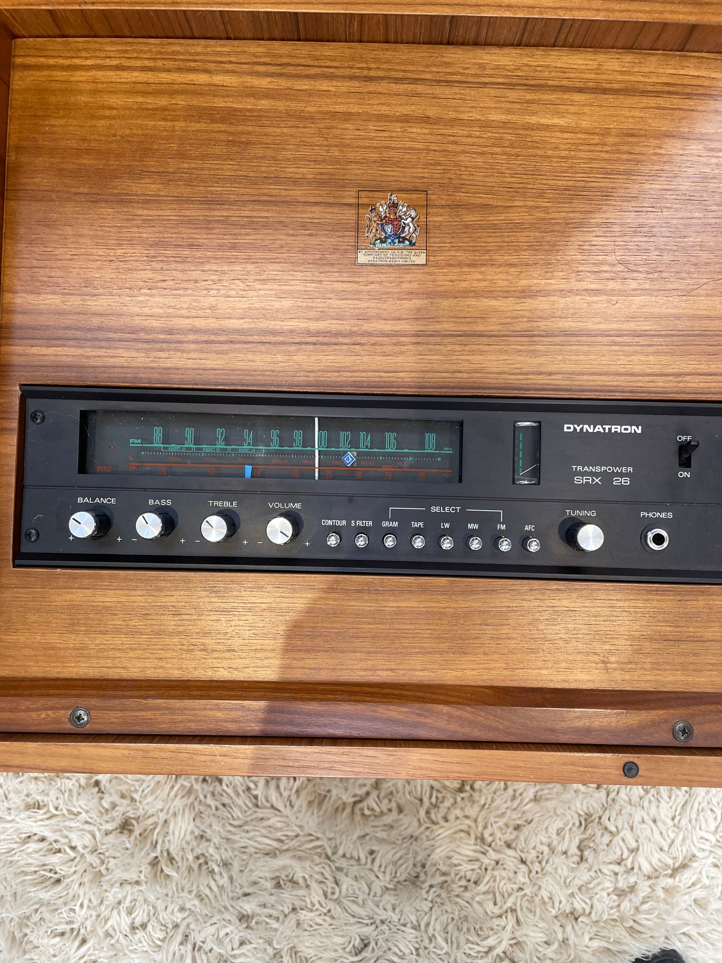 Mid Century Dynatron - Good Working Condition - Complete with Original Headphones