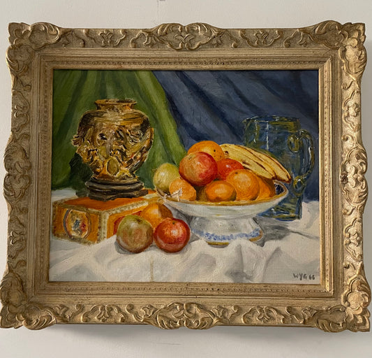 Dutch Mid Century Still Life Oil on Canvas