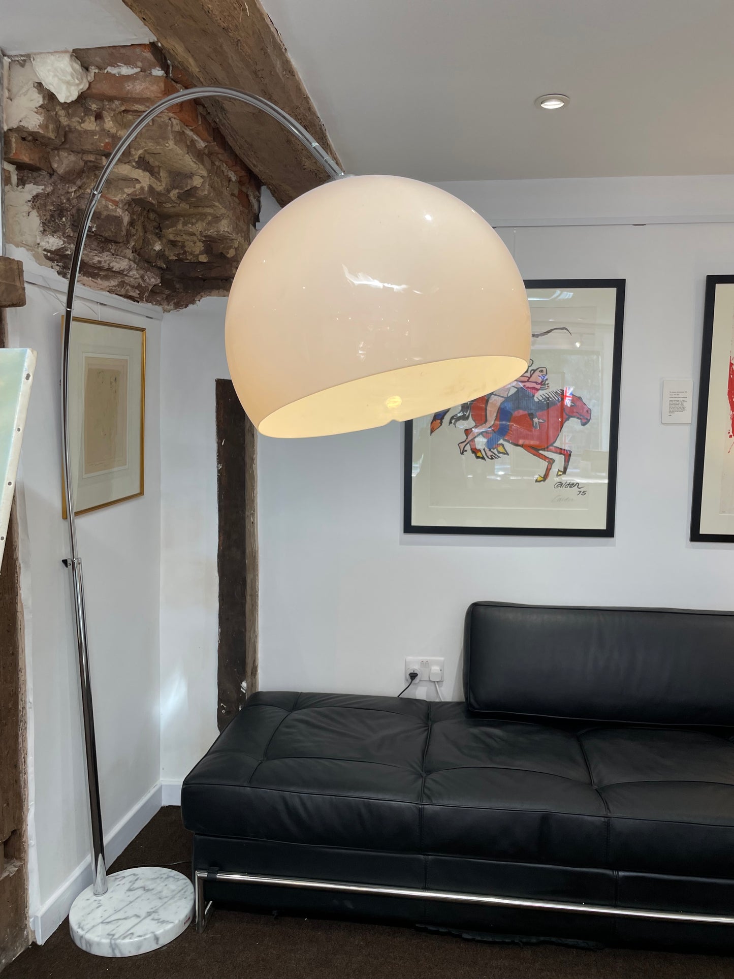 Eileen Gray Design, Black Leather Day Bed