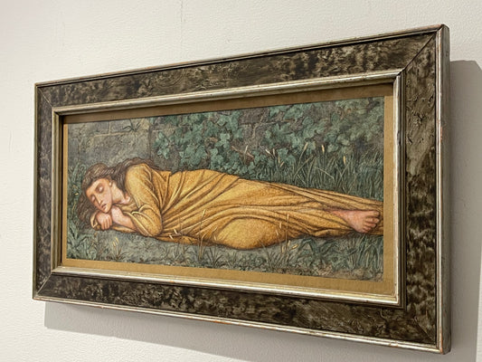Charlotte Elizabeth Babb 1830 – 1906  Original Pre-Raphaelite Watercolour