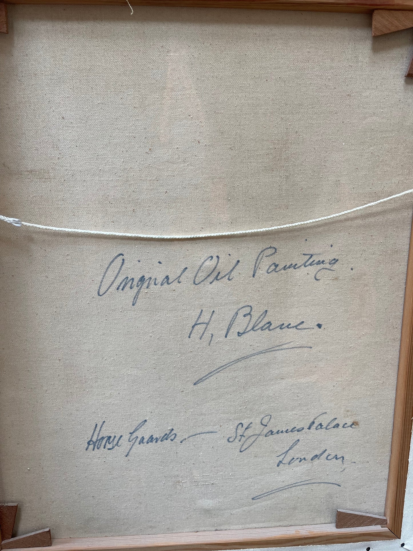 C1970s Oil Painting - Horse Guards, St James Palace London