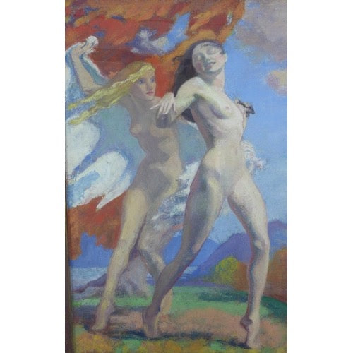 Catherine L Charles (fl. 1928-1946) Original Oil Painting - South West Winds