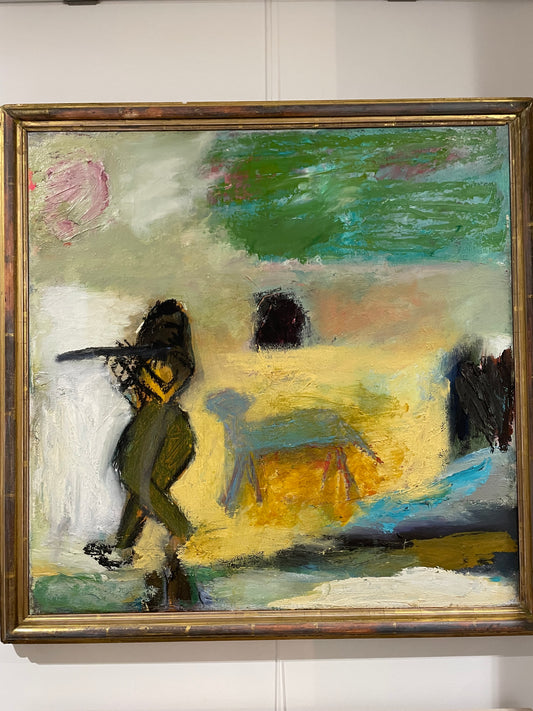 LALLITHA JAWAHIRILAL- Women with flute and dog