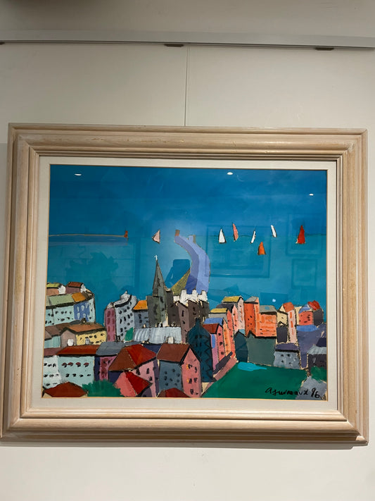 Brighton Pier by Alan Furneaux, oil on board