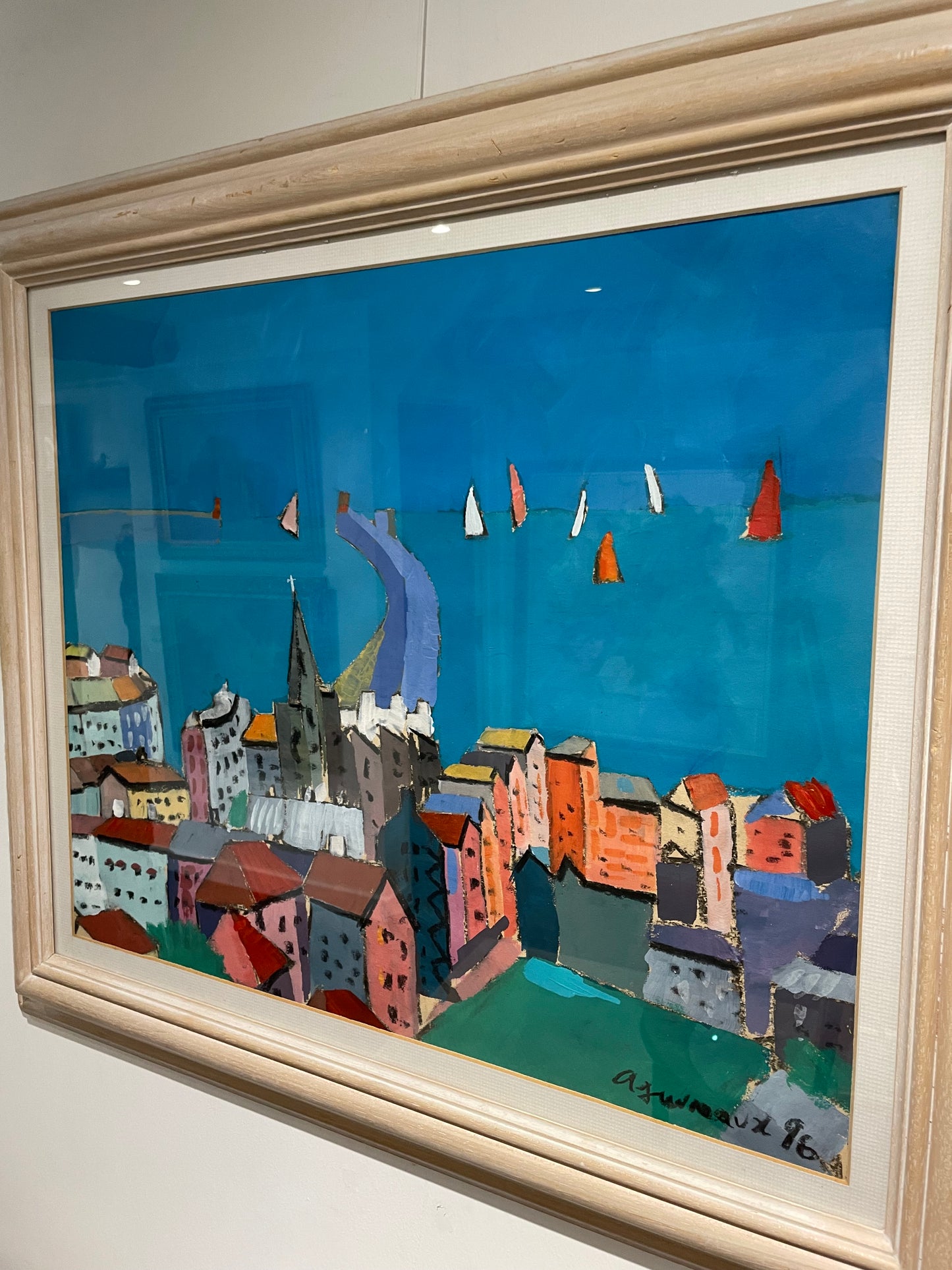 Brighton Pier by Alan Furneaux, oil on board