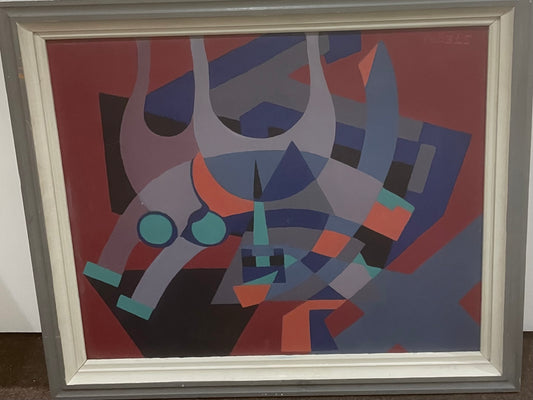 Abstract oil on canvas by the Scottish artist, Ben Steen.