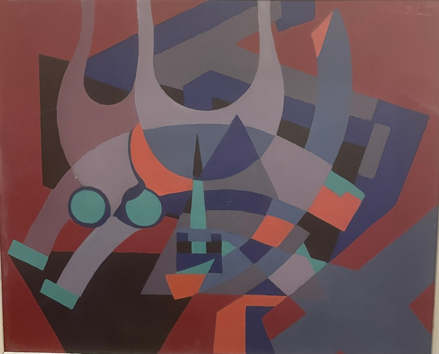 Abstract oil on canvas by the Scottish artist, Ben Steen.