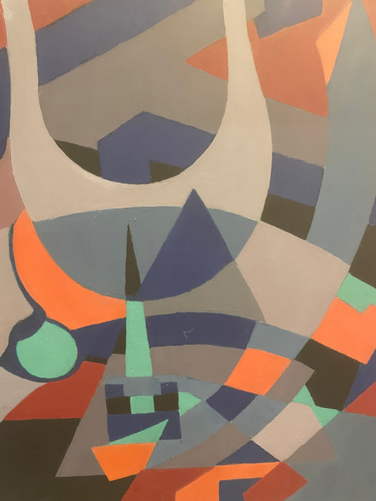 Abstract oil on canvas by the Scottish artist, Ben Steen.