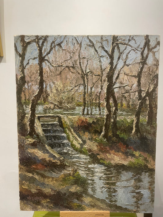 Winter Sunshine, Ballard Lake Violet Nellie Garrod, London 1898-1982 Oil