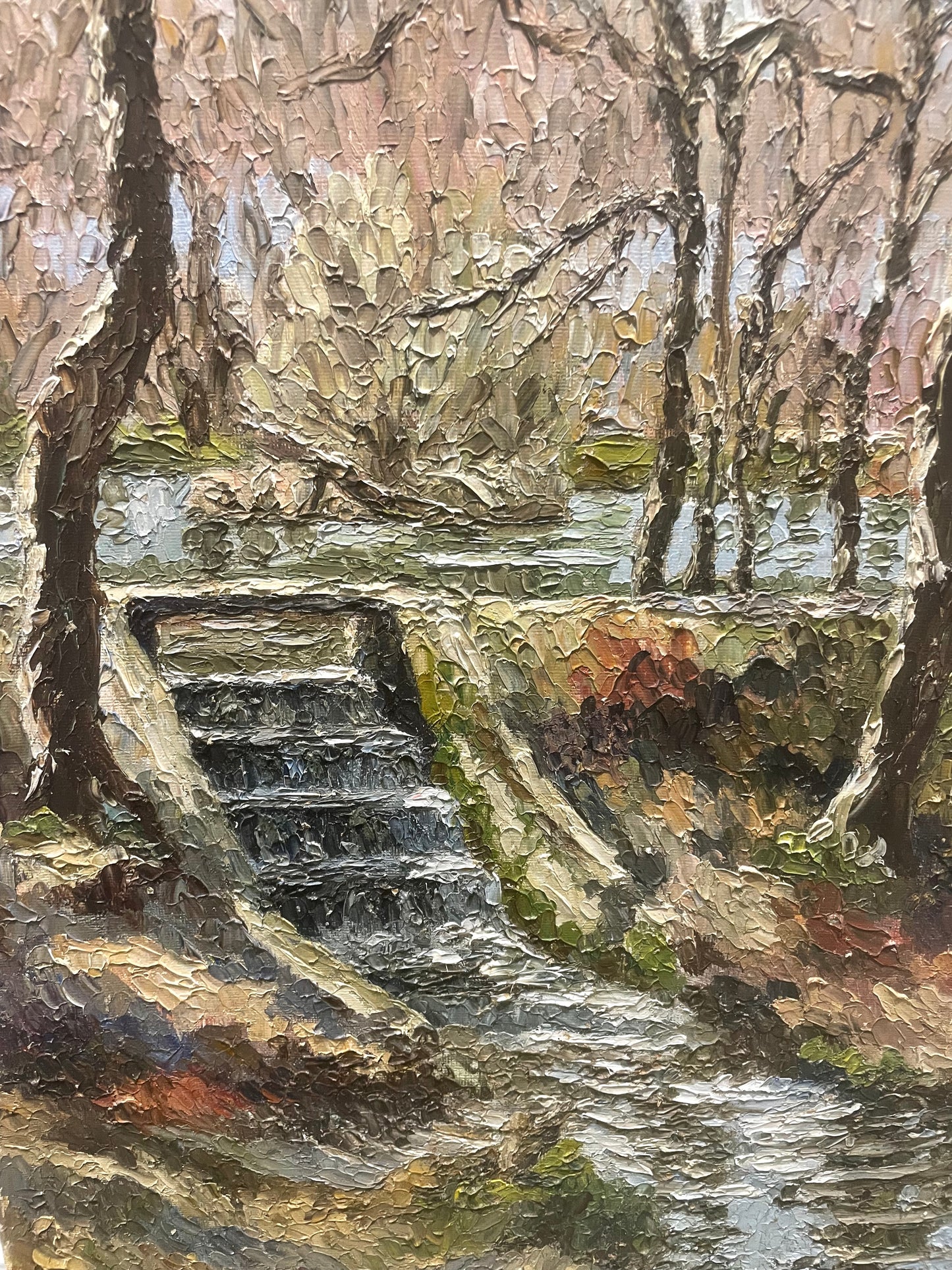 Winter Sunshine, Ballard Lake Violet Nellie Garrod, London 1898-1982 Oil