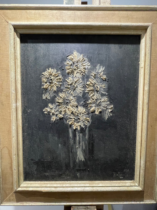 Mid Century Minimalist Signed Beorgious 1959 in Period Frame