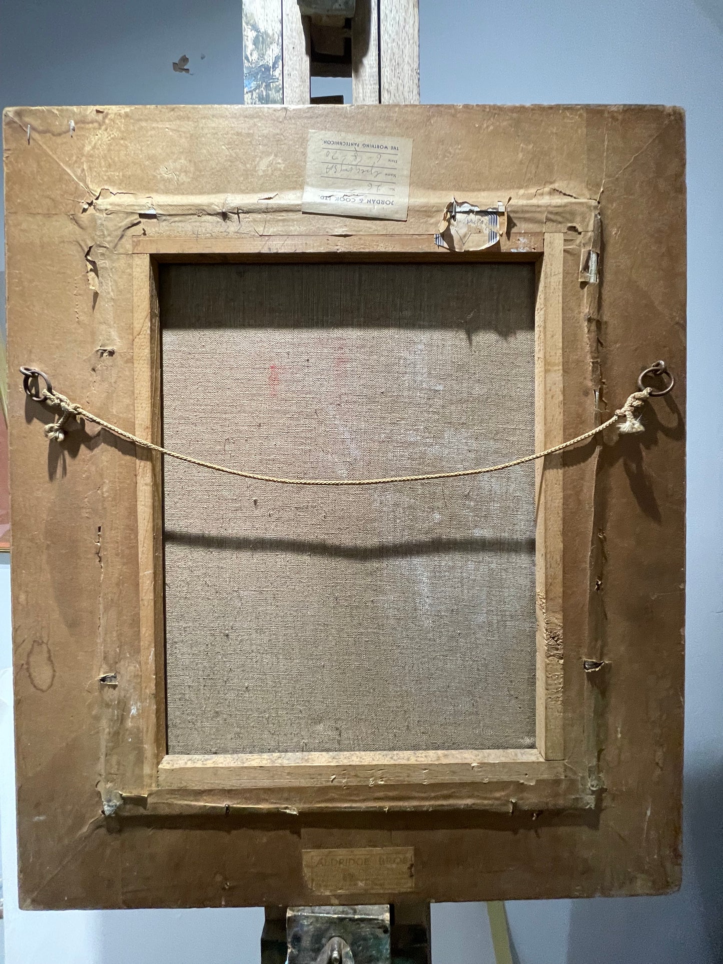 Mid Century Minimalist Signed Beorgious 1959 in Period Frame