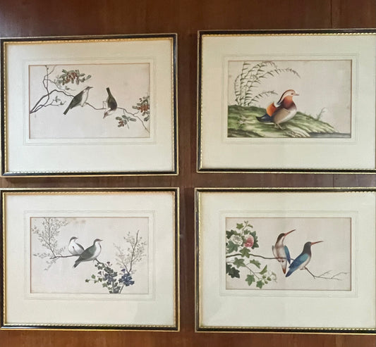 High quality 19th Century Chinese Rice (pith) Paper Painting c1860s