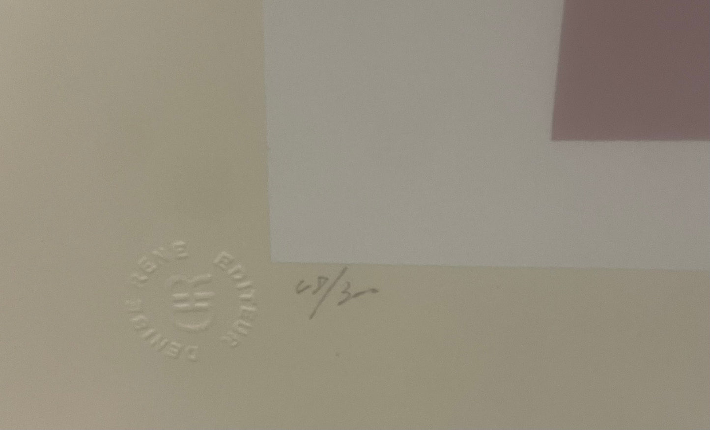 Piet Mondrain Signed Screenprint