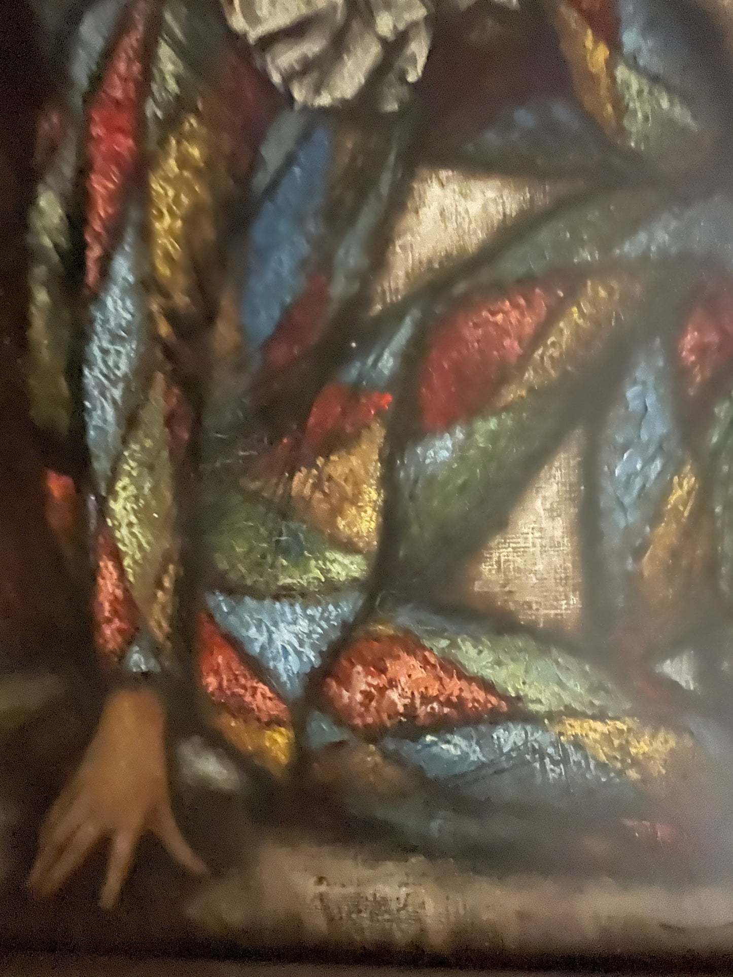 Harlequin Child Oil on Canvas 1960's