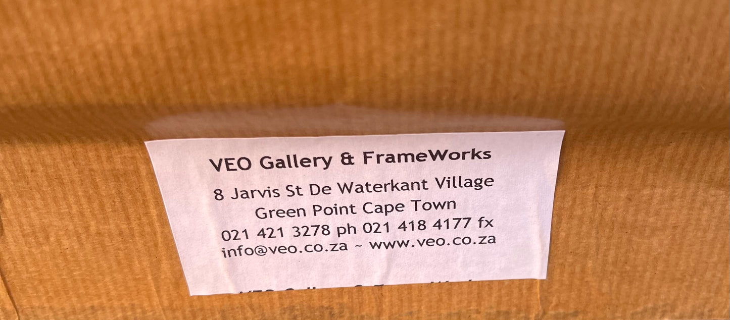 Mary Visser b.9171 Large Scale Abstract, Oil on Canvas, Industrial Scene