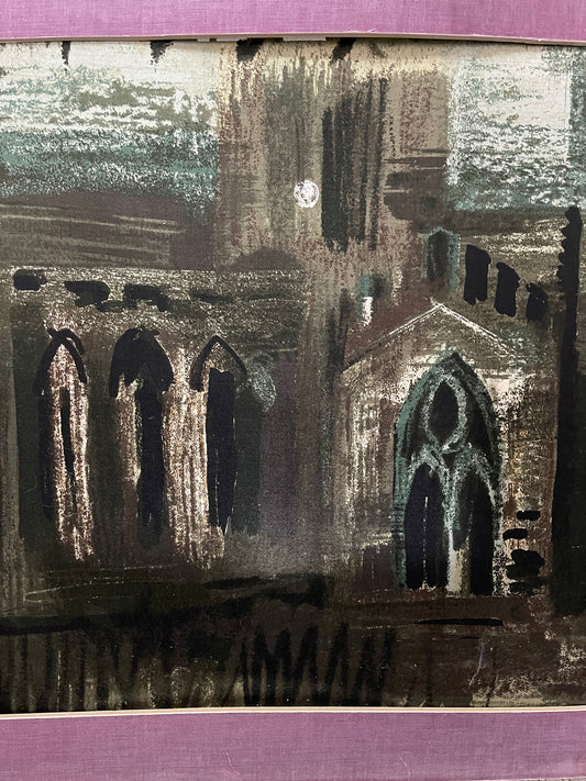 Original John Piper Screen printed Fabric c1960