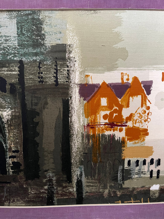 Original John Piper Screen printed Fabric c1960