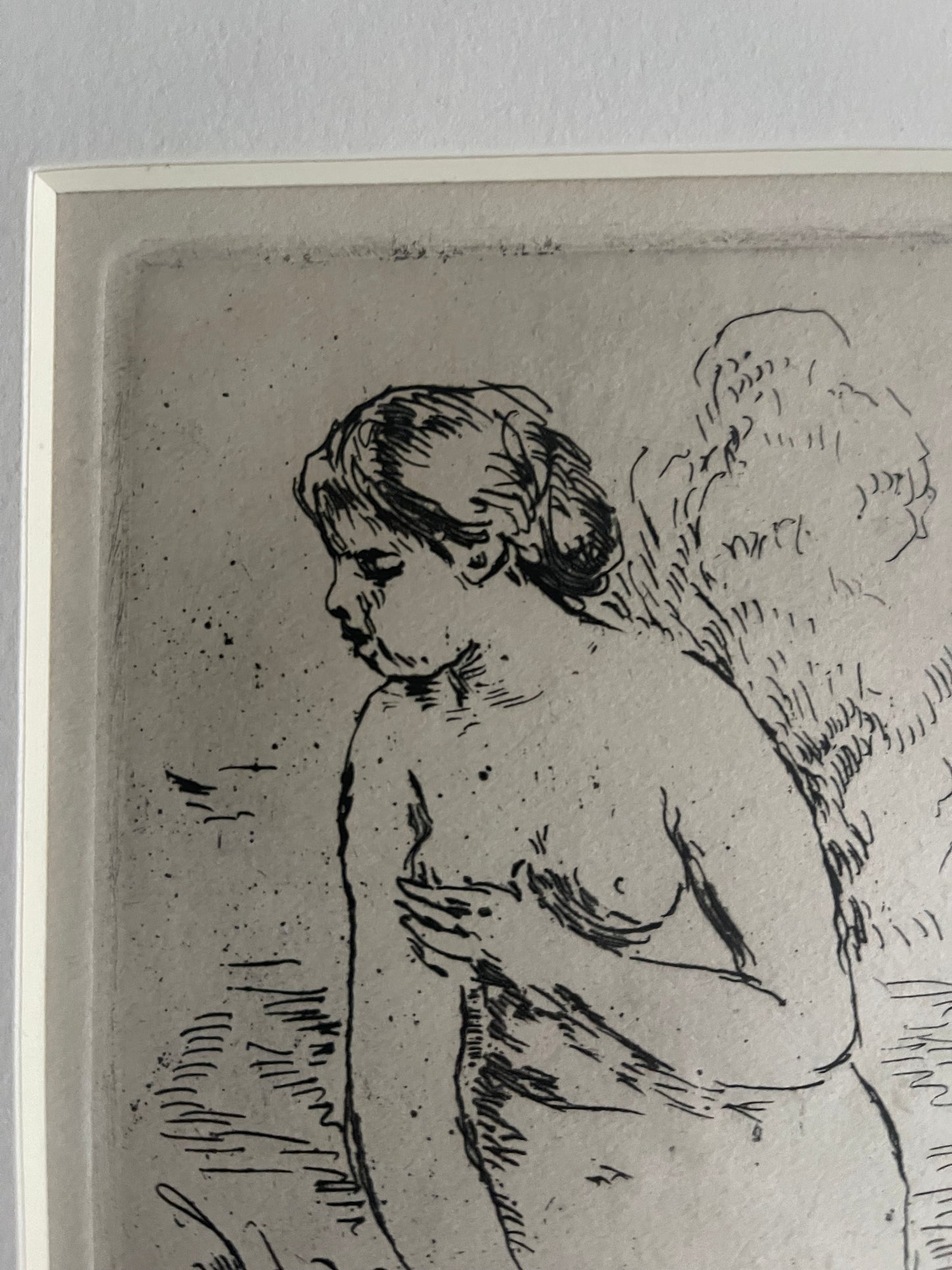 PIERRE-AUGUSTE RENOIR Etching "The Standing Bather"