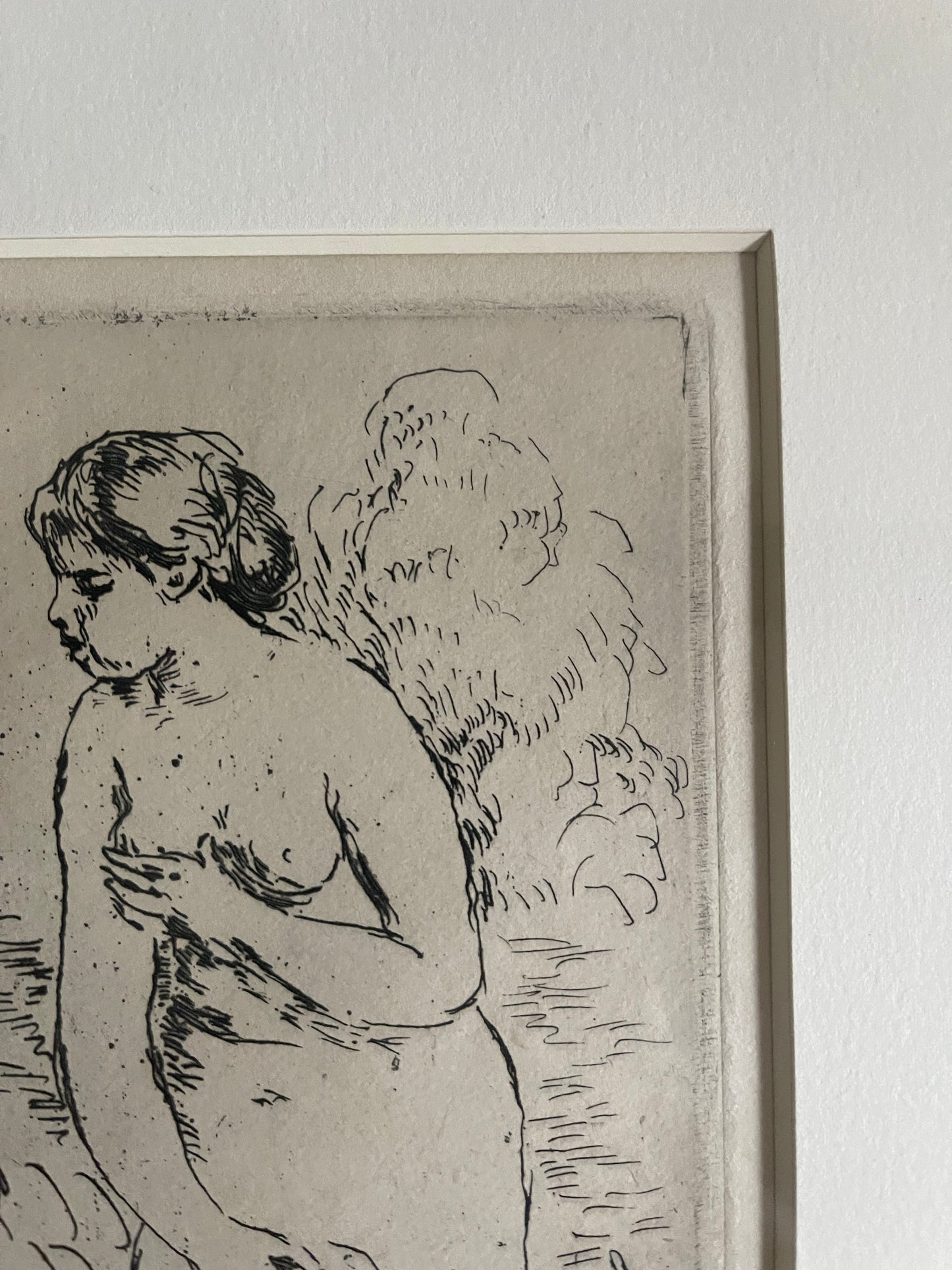 PIERRE-AUGUSTE RENOIR Etching "The Standing Bather"