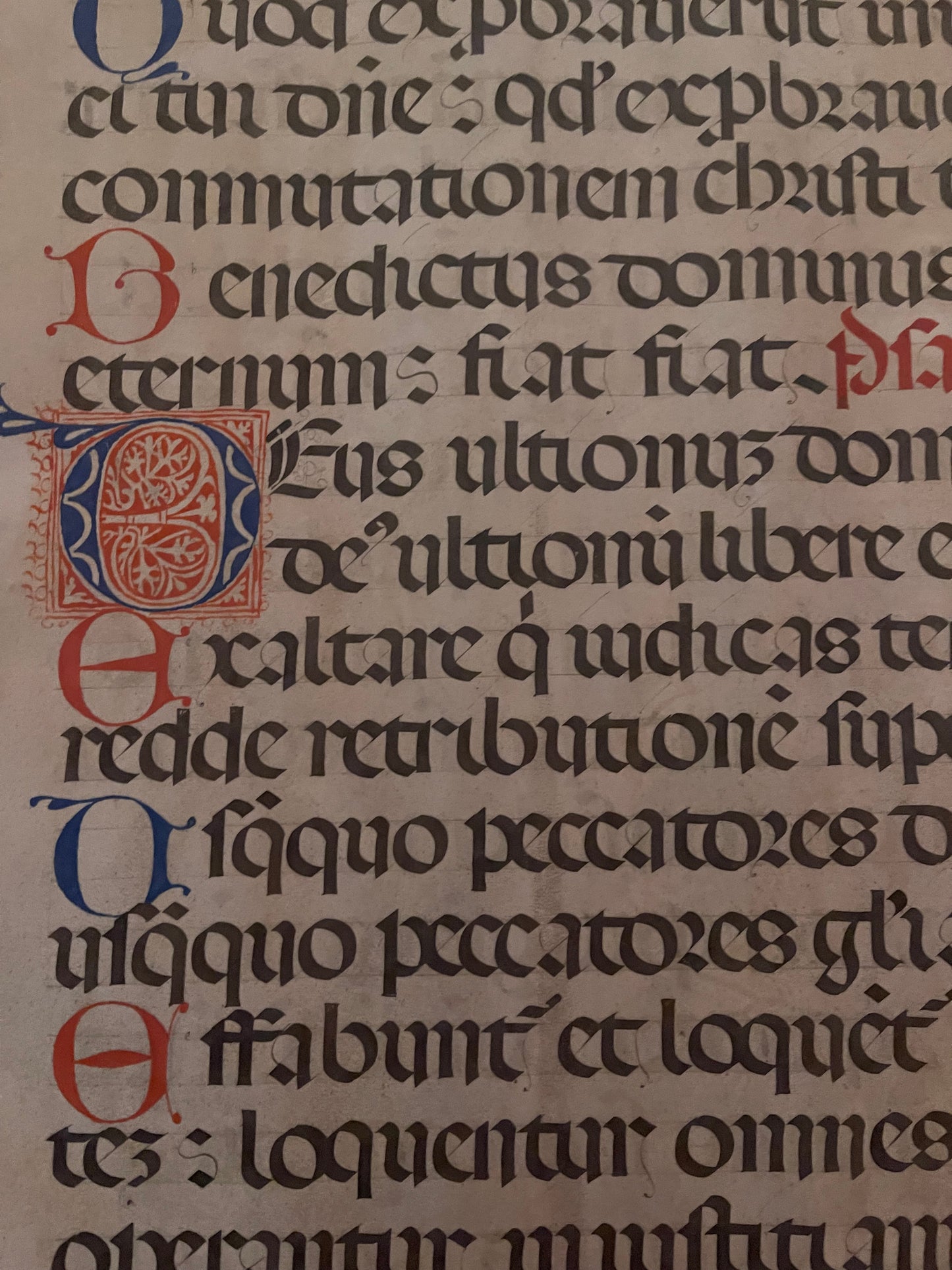 Antiphonal Manuscript Page Circa early 17th century.