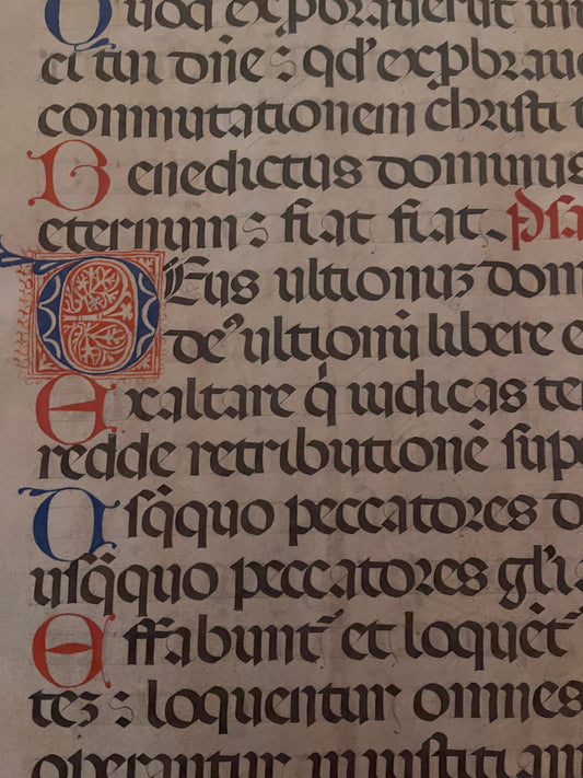 Antiphonal Manuscript Page Circa early 17th century.