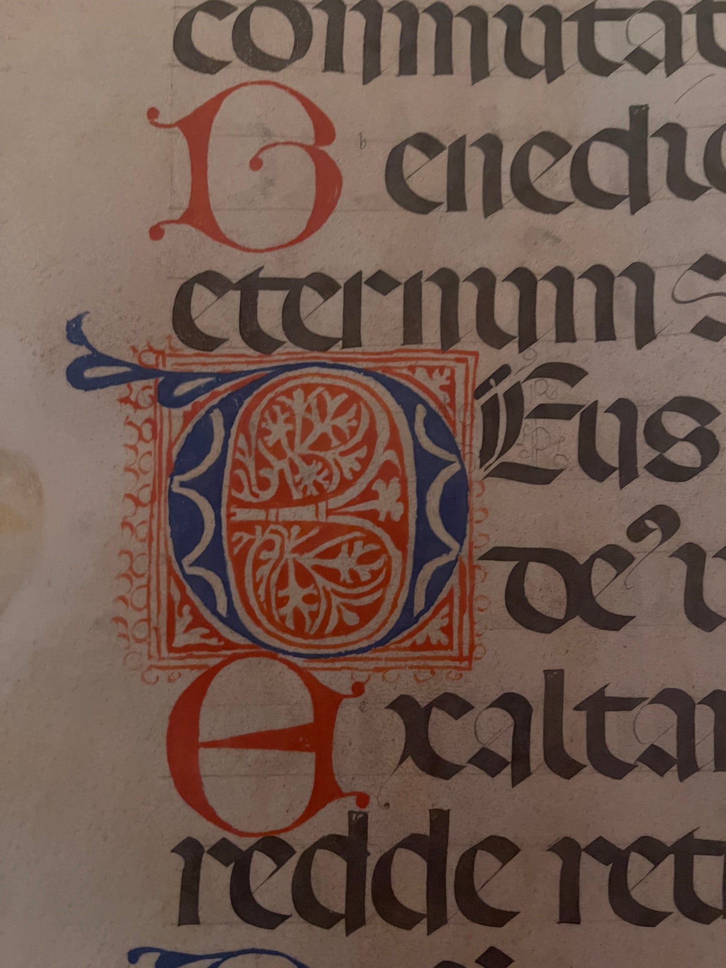Antiphonal Manuscript Page Circa early 17th century.