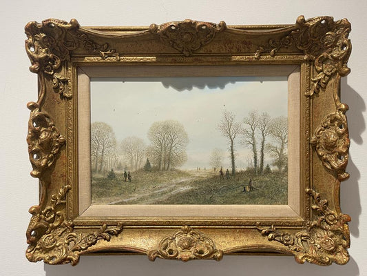 Nicholas Mace British b1949 Olio su tela, Scena di caccia al fagiano