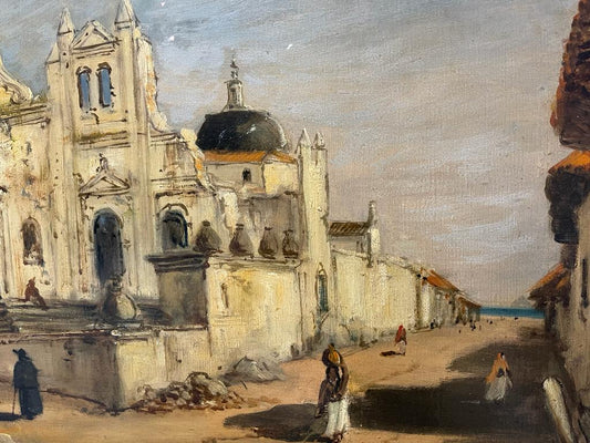 Olio su tela della scuola coloniale spagnola